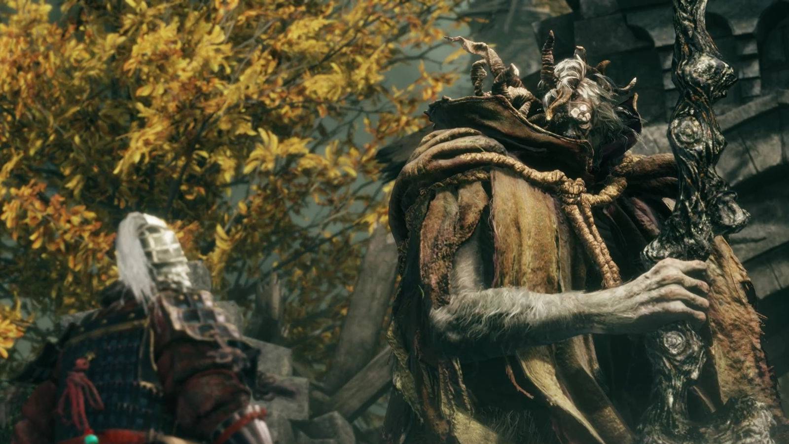 elden ring margit the fell omen samurai character