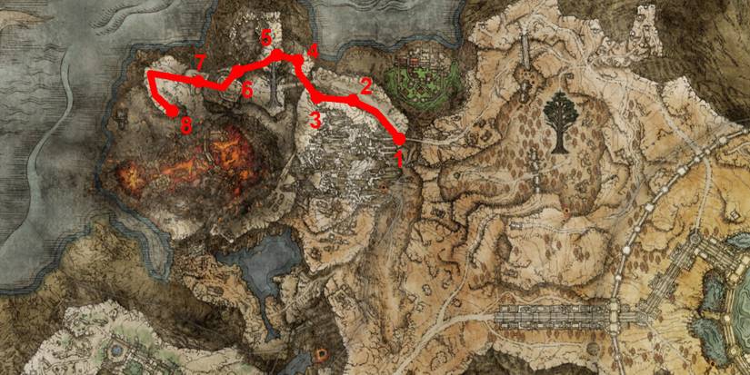 elden ring mt gelmir map fragment map