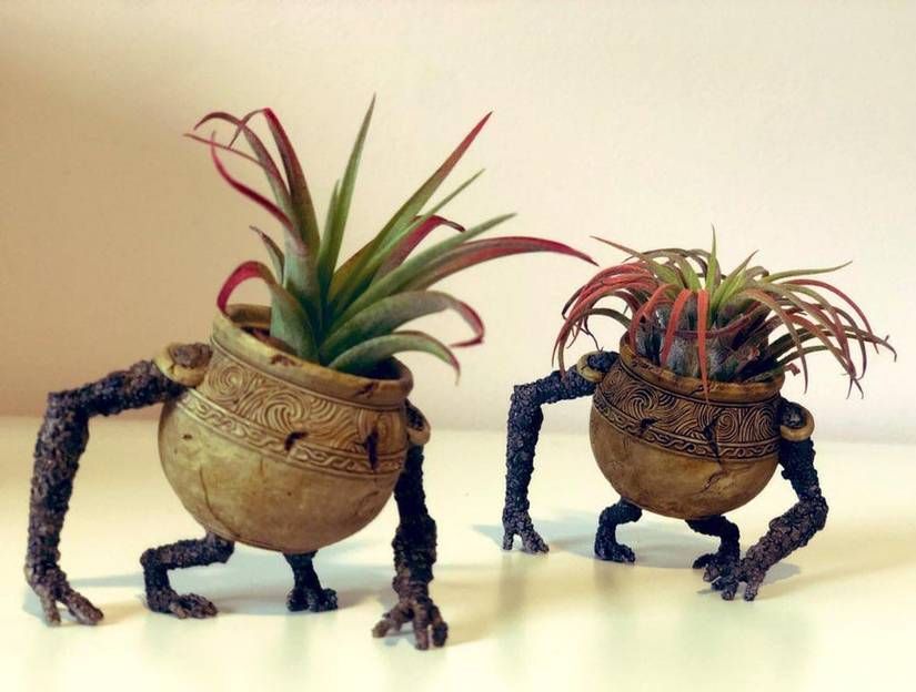 elden ring pot scultpure plant