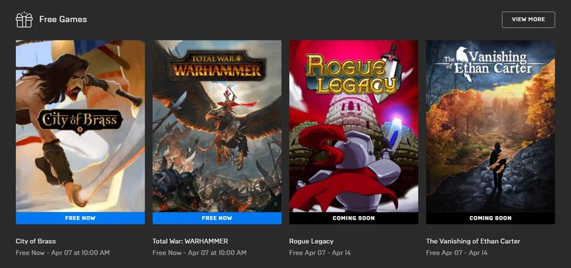 epic games store free games april 2022