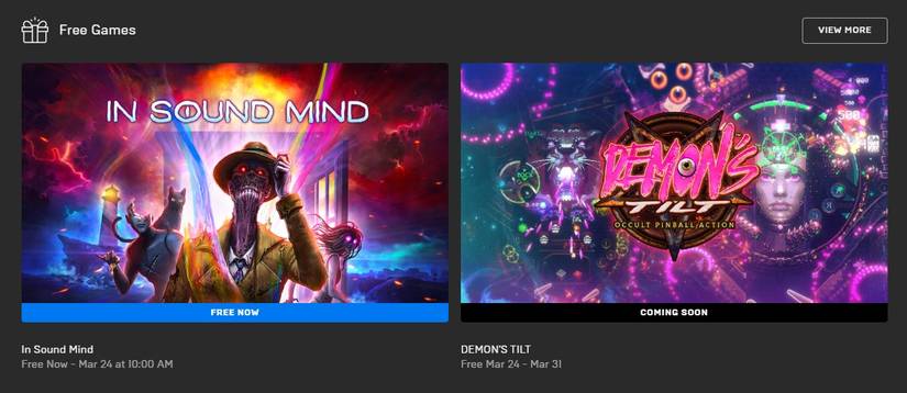 epic games store free games march 2022 demons tilt