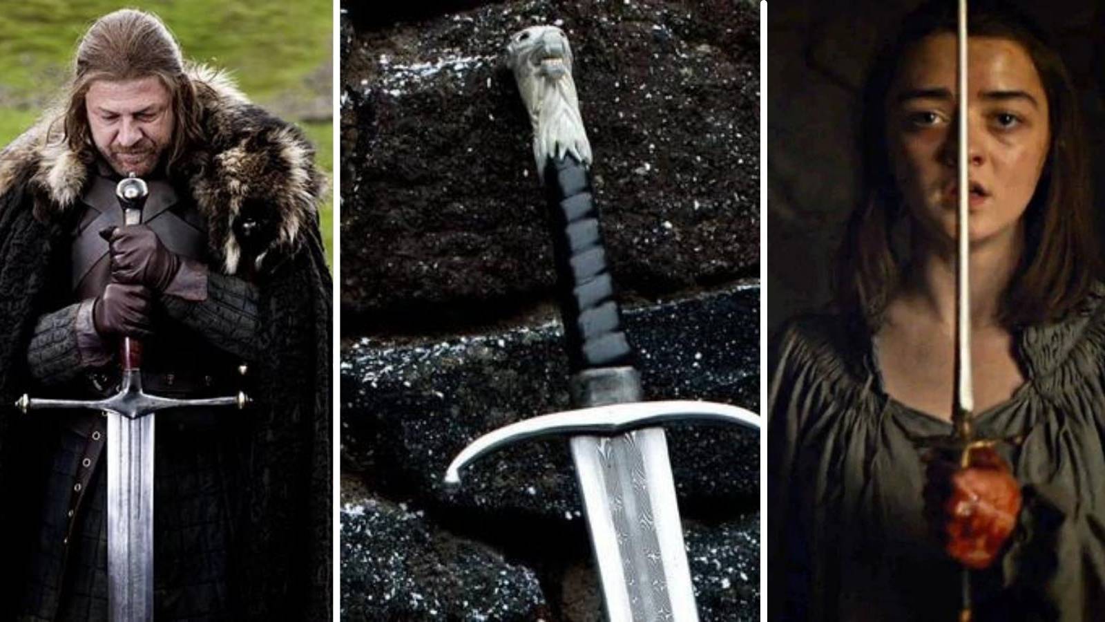 game of thrones longclaw ice arya stark needle sword
