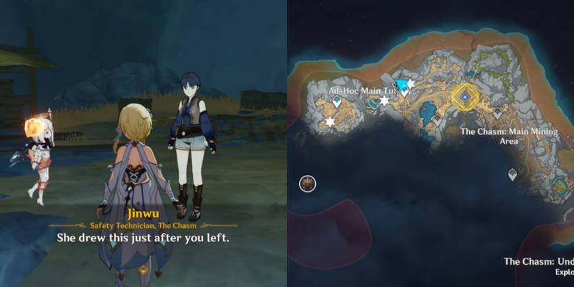 first chasm map fragment in Genshin impact