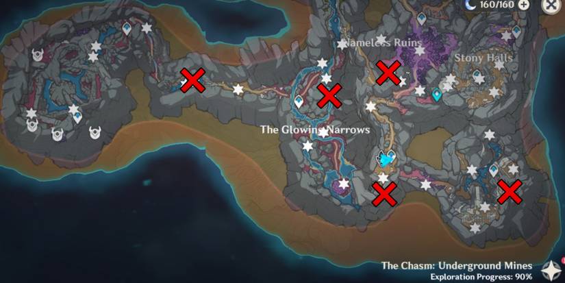 five orbs of the blue depths location in Genshin impact