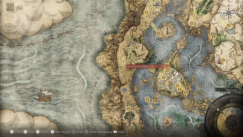 foot of the four belfries elden ring site of grace