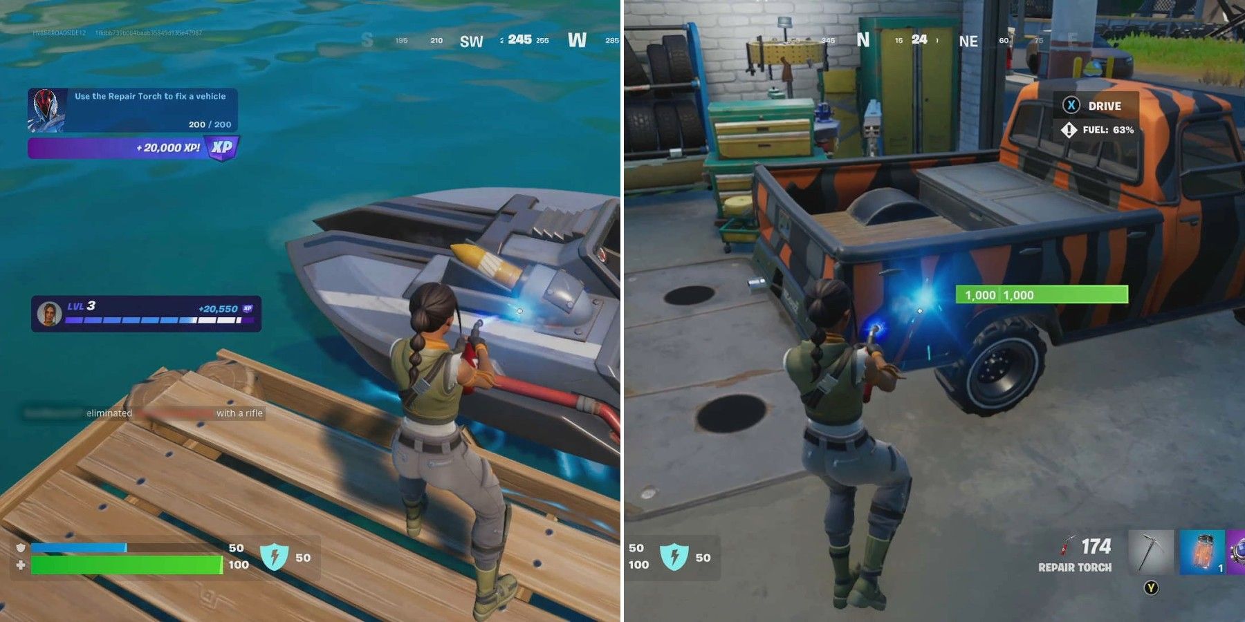 fortnite using repair tool