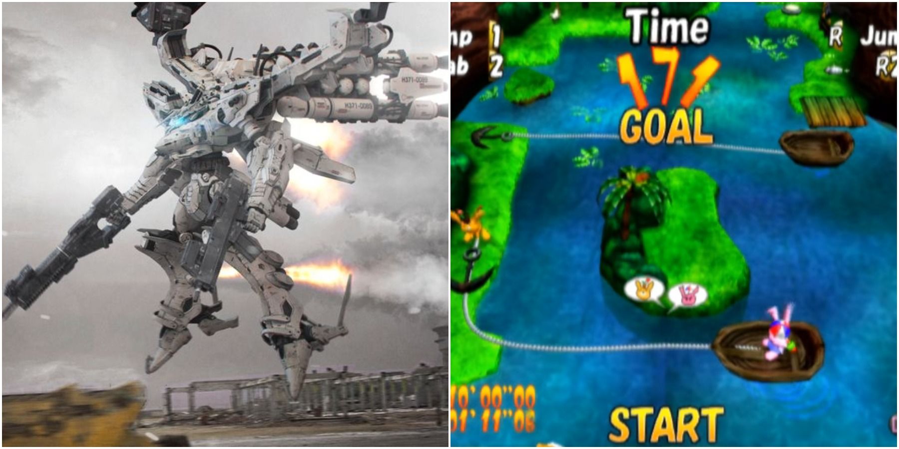 (Left) Armored Core (Right) The Adventures of Cookie and Cream