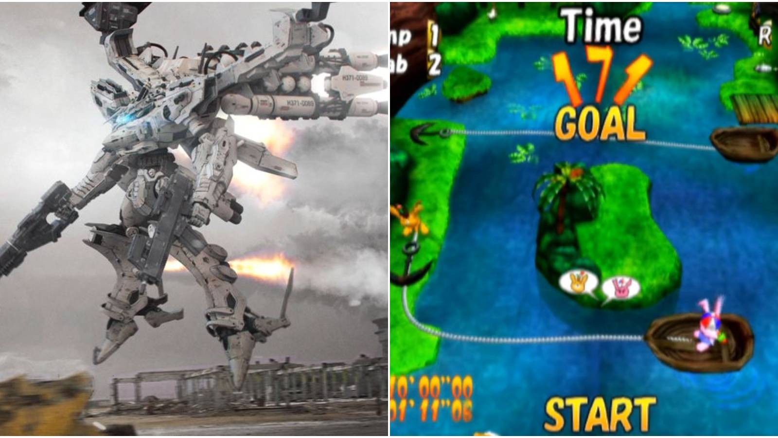 (Left) Armored Core (Right) The Adventures of Cookie and Cream