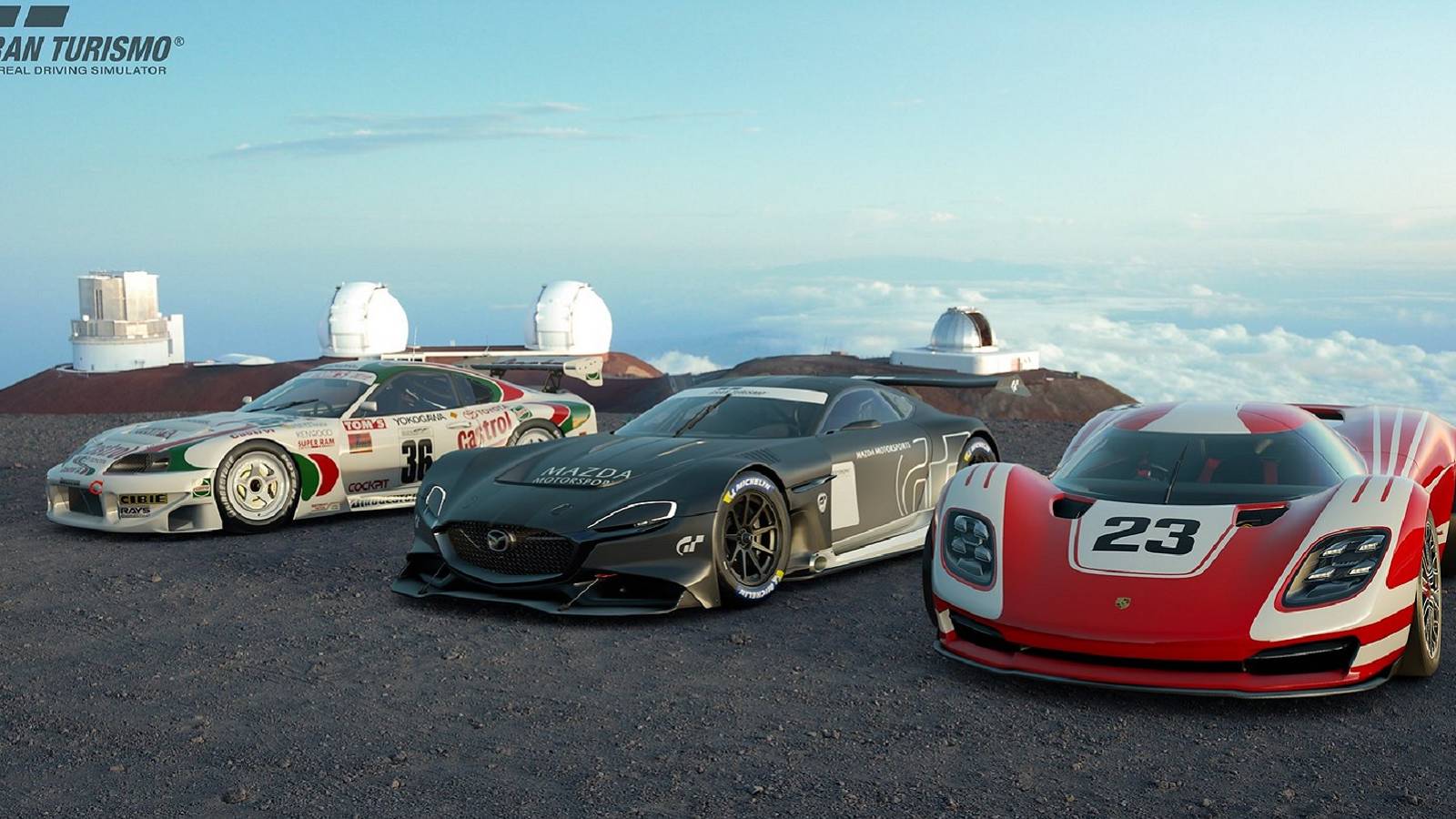 gran turismo 7 cars on cliff