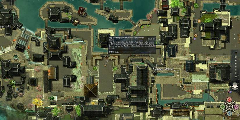 gw2 eod cobble ward strigidae renown heart raptor mount map