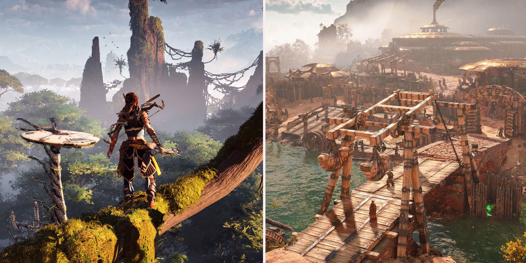 horizon forbidden west and horizon zero dawn, Aloy and world