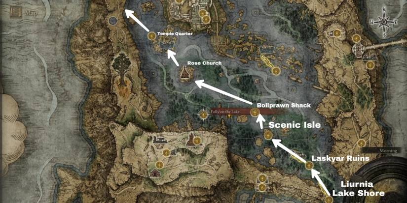 how to get to Caria manor from north Liurnia in elden ring