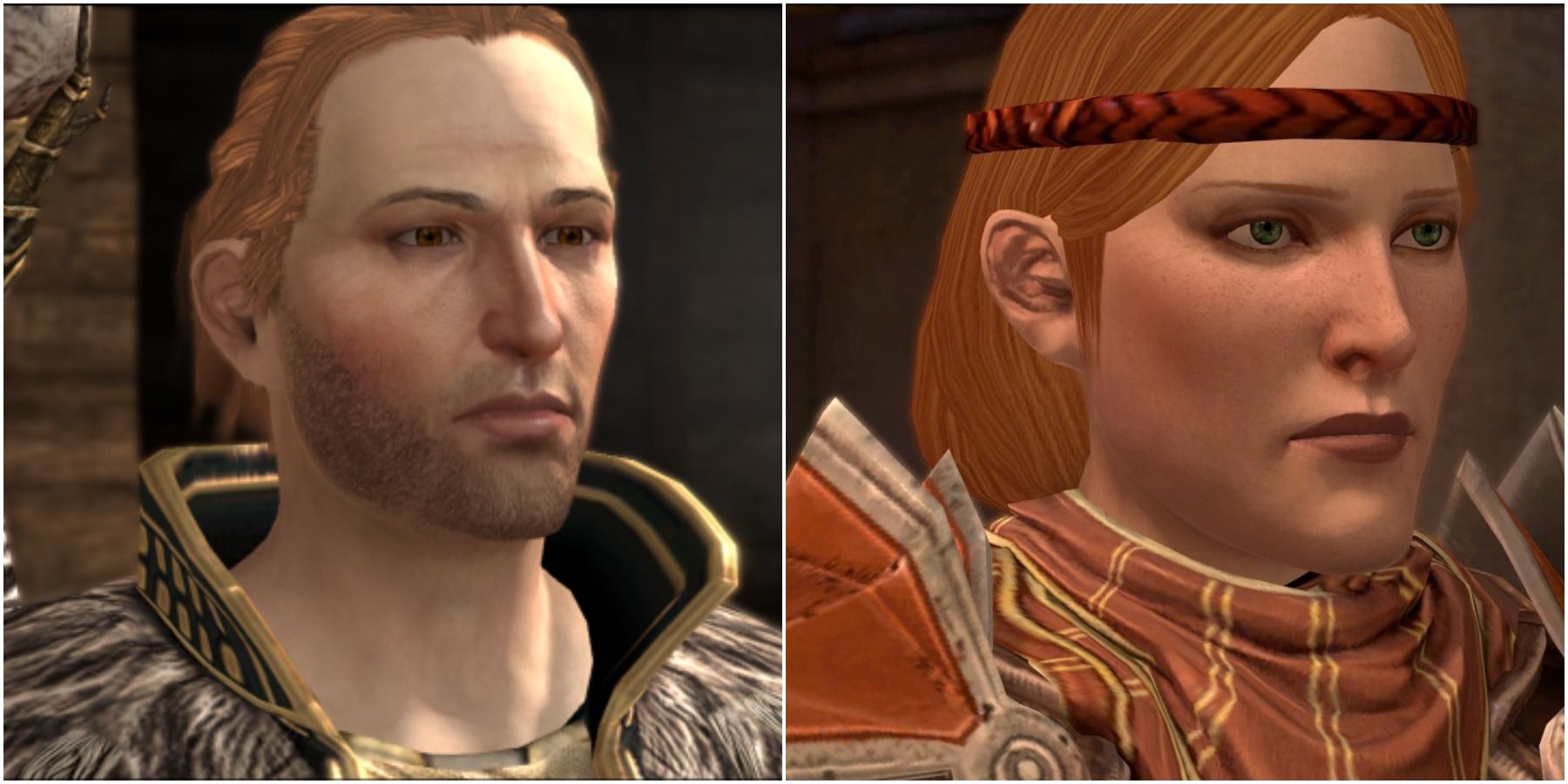 Split image of Anders and Aveline.