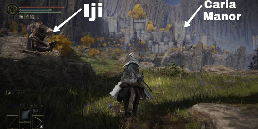 iji and caria manor in elden ring