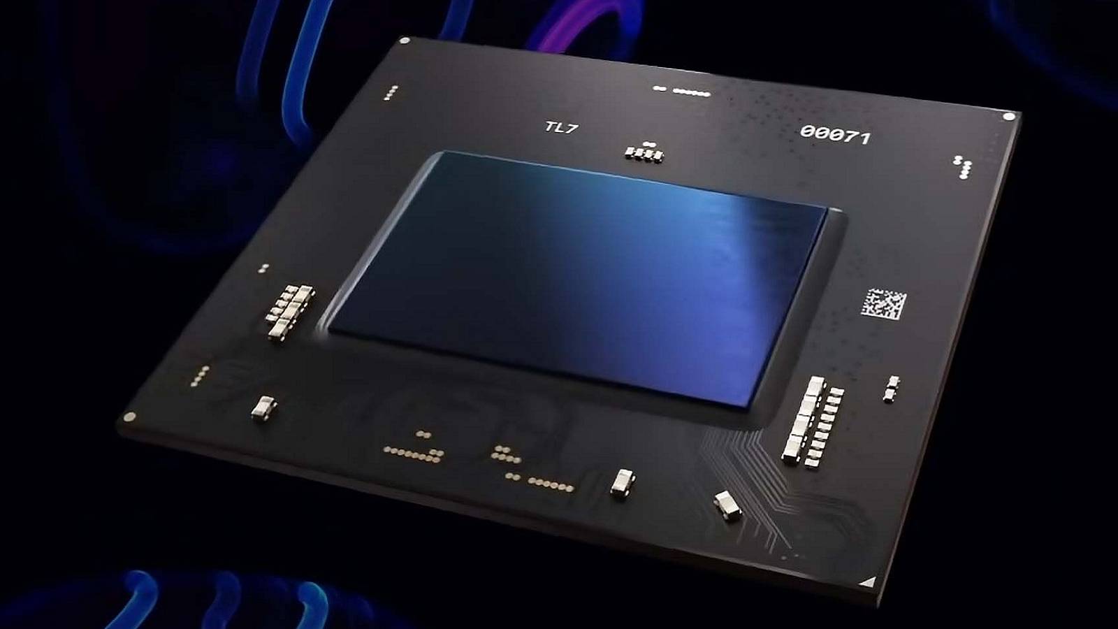 An image of an Intel graphics chip.