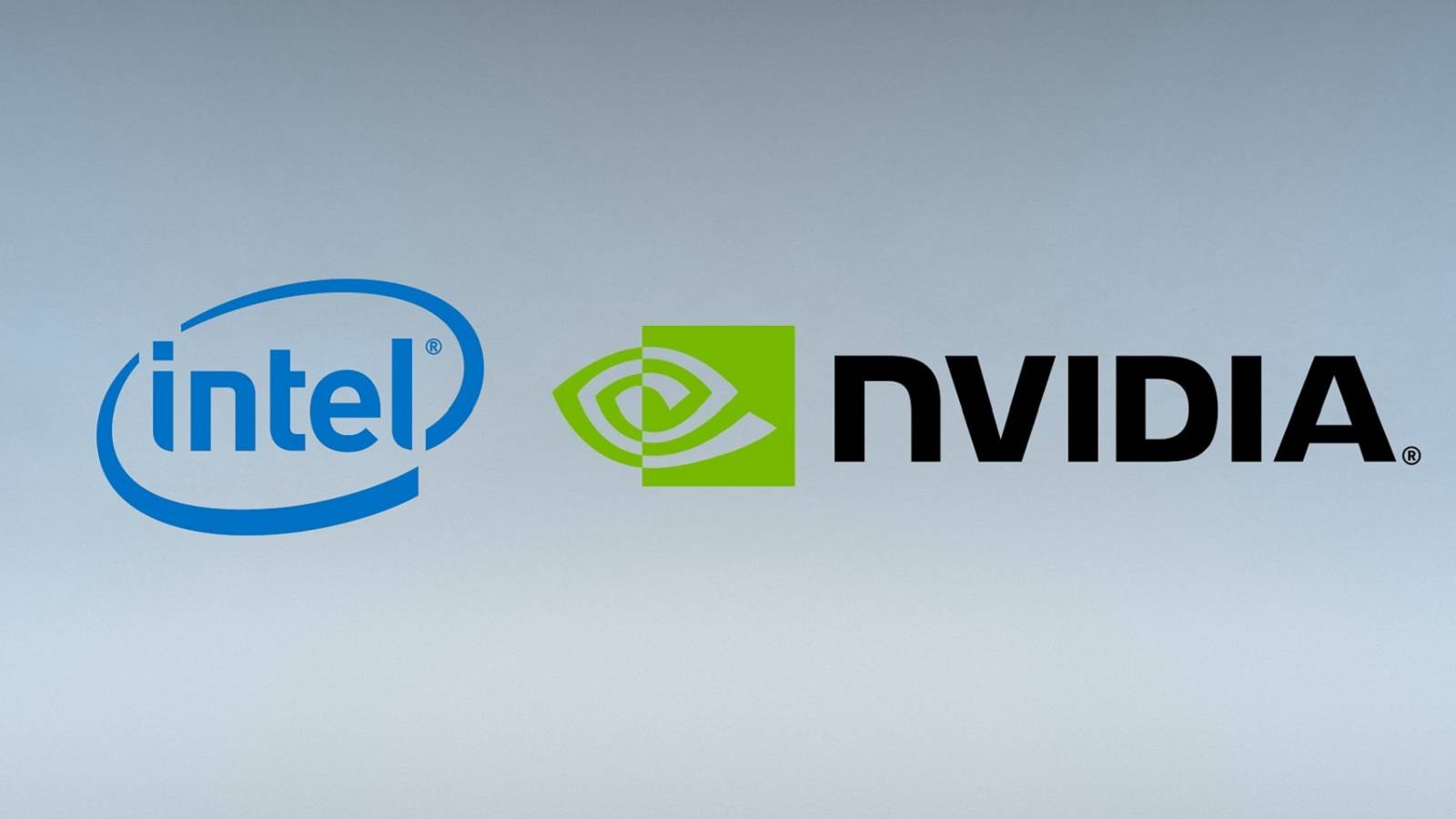 An image showing the Intel logo next to the Nvidia one.