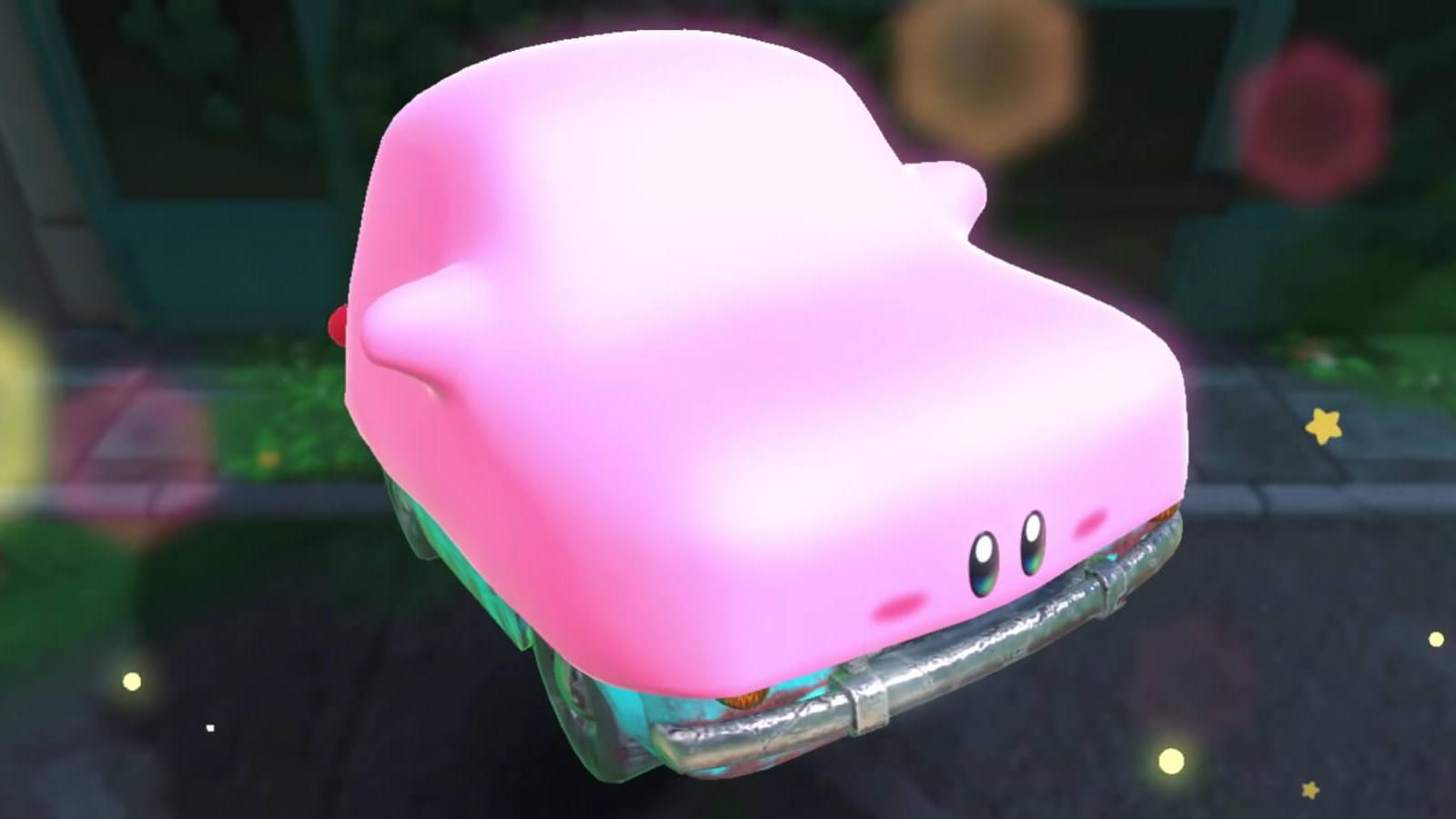 kirby and the forgotten land car mode