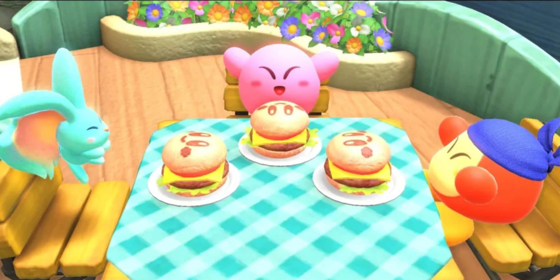 kirby and the forgotten land hamburger meal