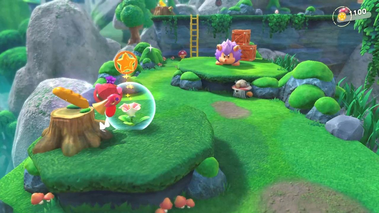 kirby and the forgotten land rocky rollin road 1