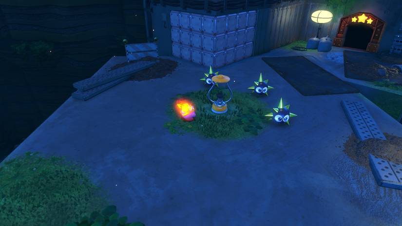 kirby and the forgotten land through the tunnel lantern