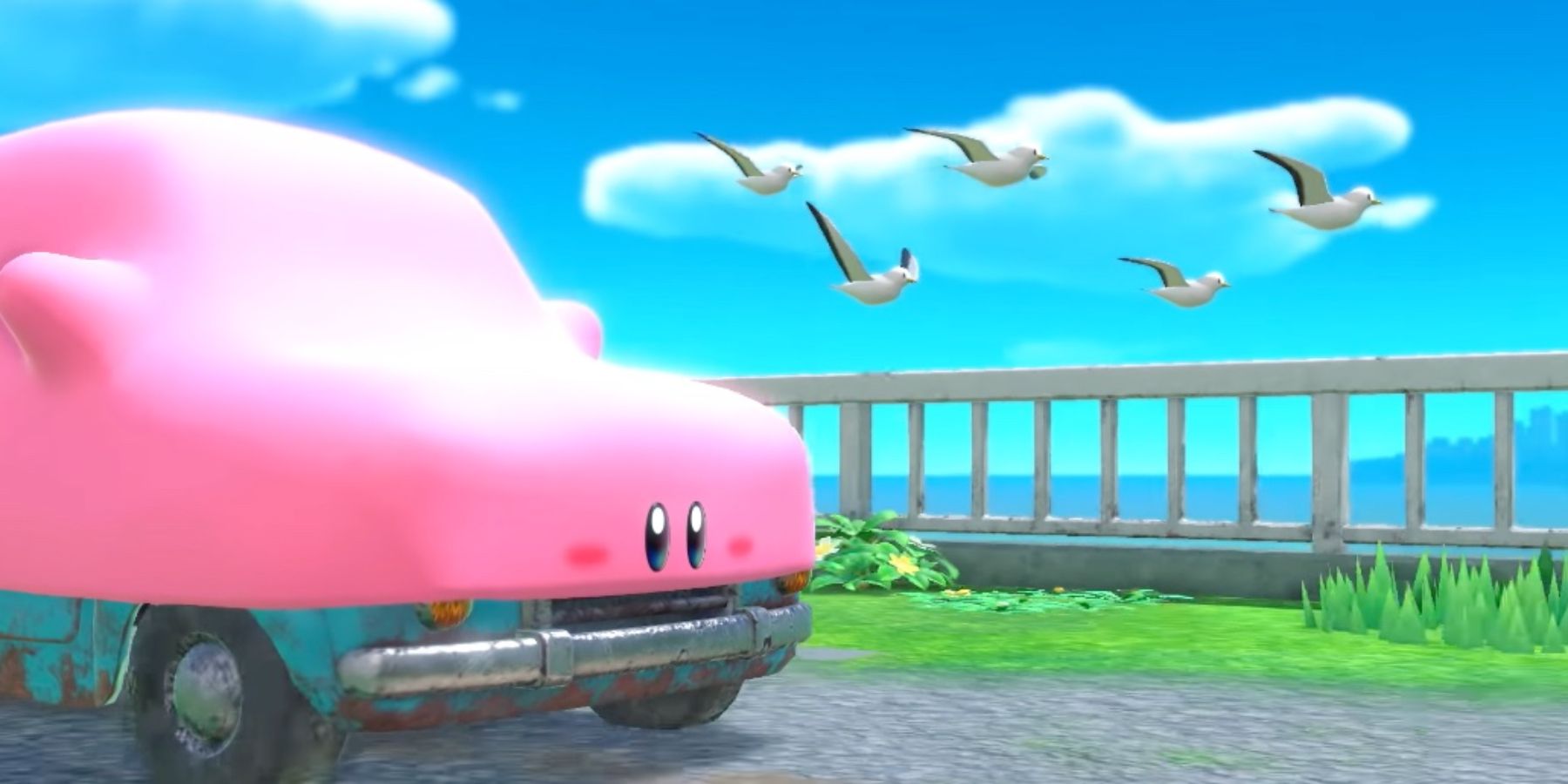 kirby mouthful mode car