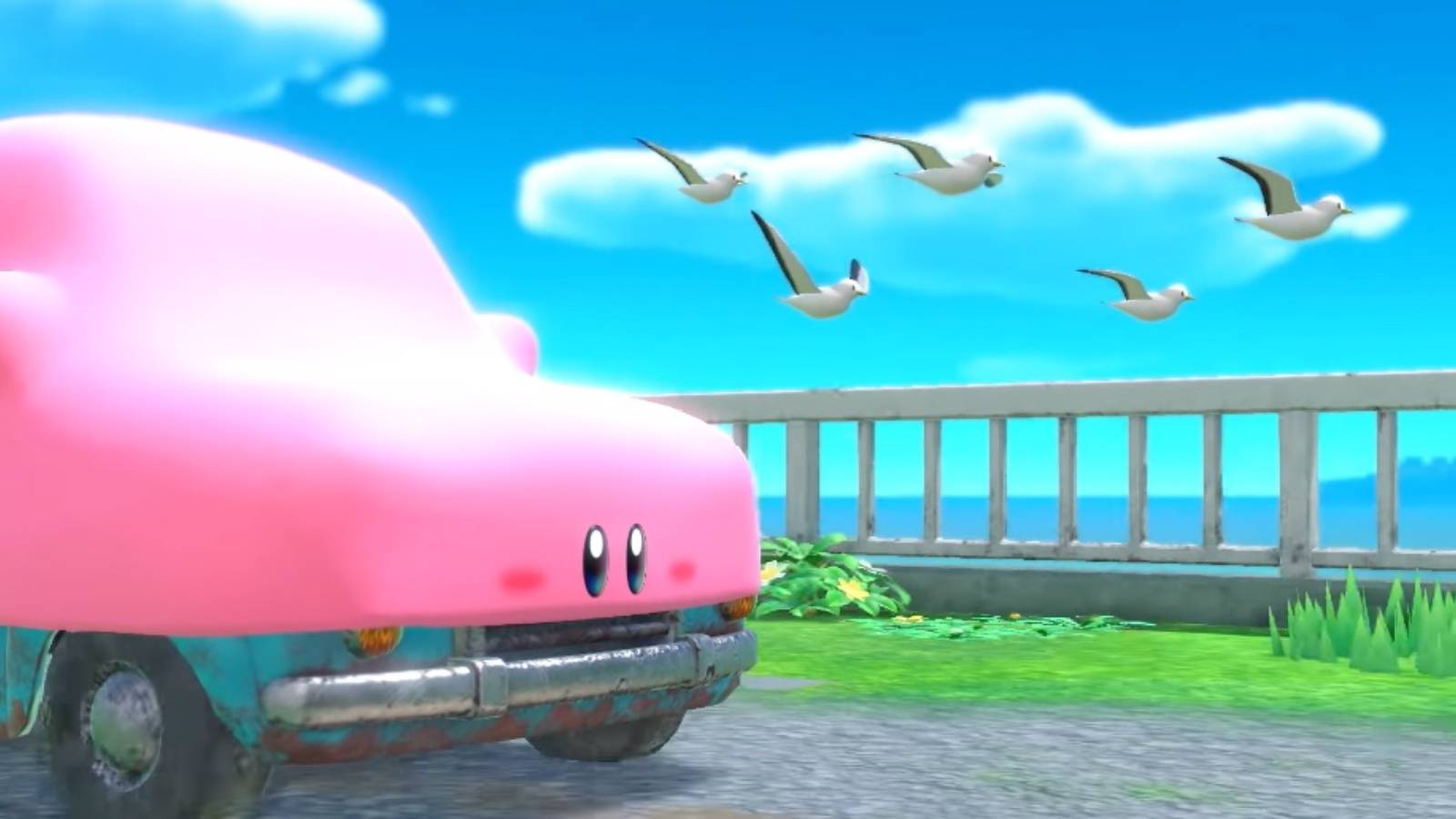 kirby mouthful mode car