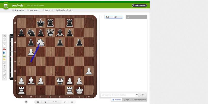 Knight moving to an outpost