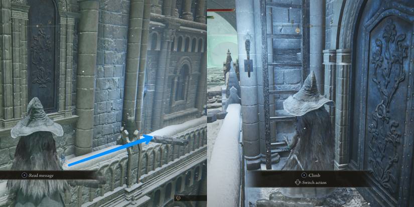 ladder next to railing in elden ring