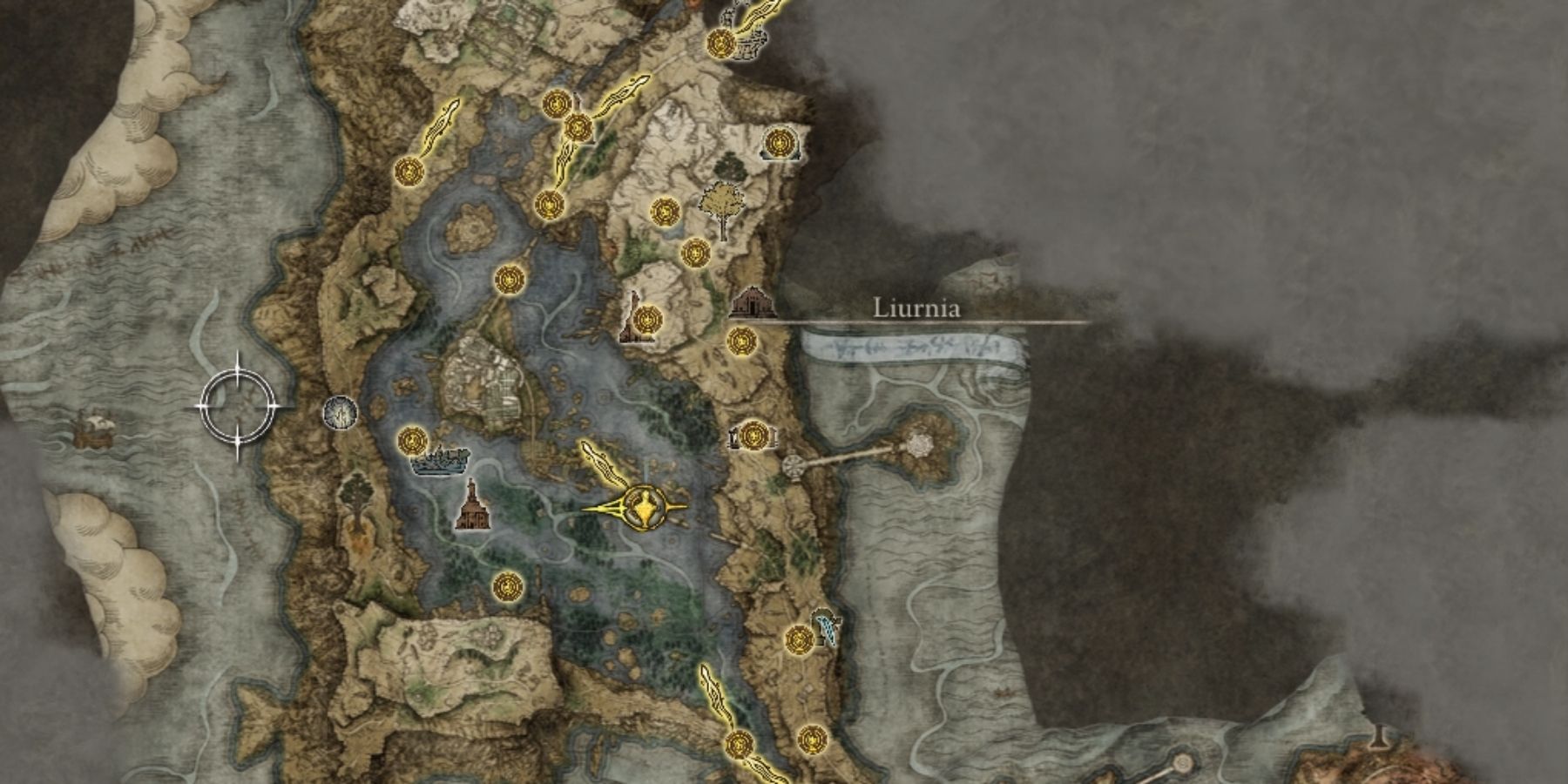 liurnia de los lagos mapa elden ring