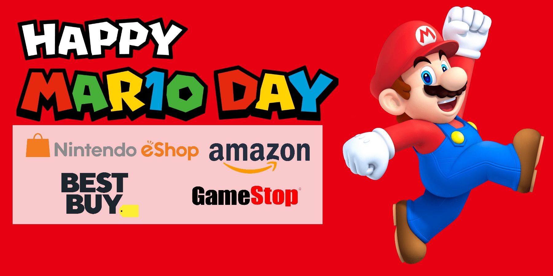Mario Day Sale Now Live On Certain Retailers and Switch