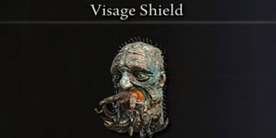 Image of the Visage Shield from Elden Ring.