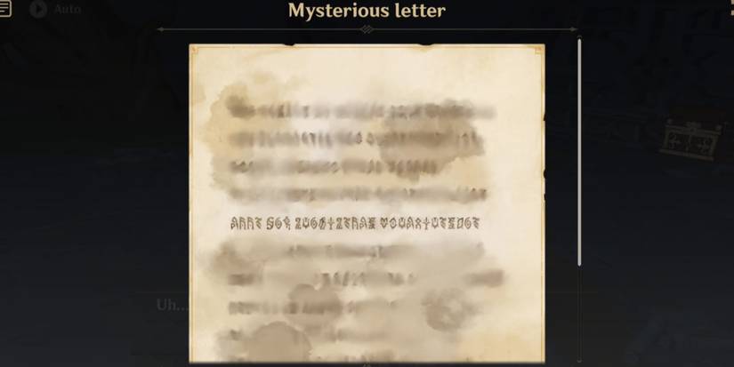 mysterious letter in Genshin impact