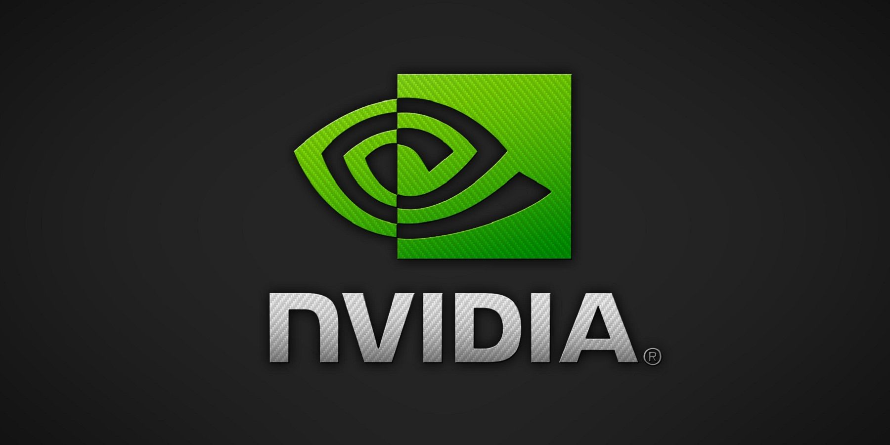 The Nvidia logo on a dark green background.