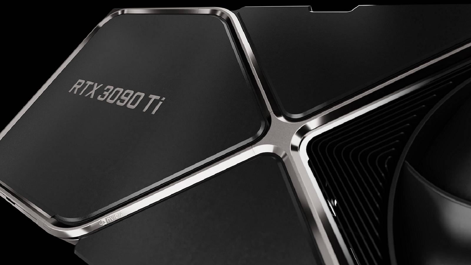 A close up photo of the Nvidia RTX 3090 Ti.