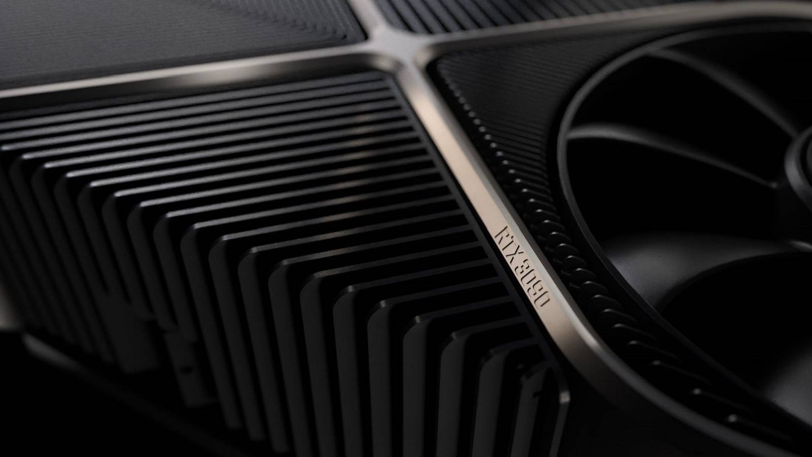 A close up of an Nvidia RTX 3090 graphics card.