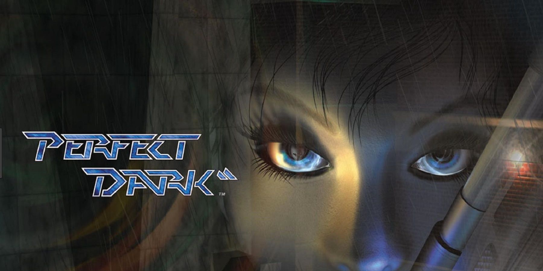 Front cover for the N64 game Perfect Dark showing a close-up of Joanna Dark.