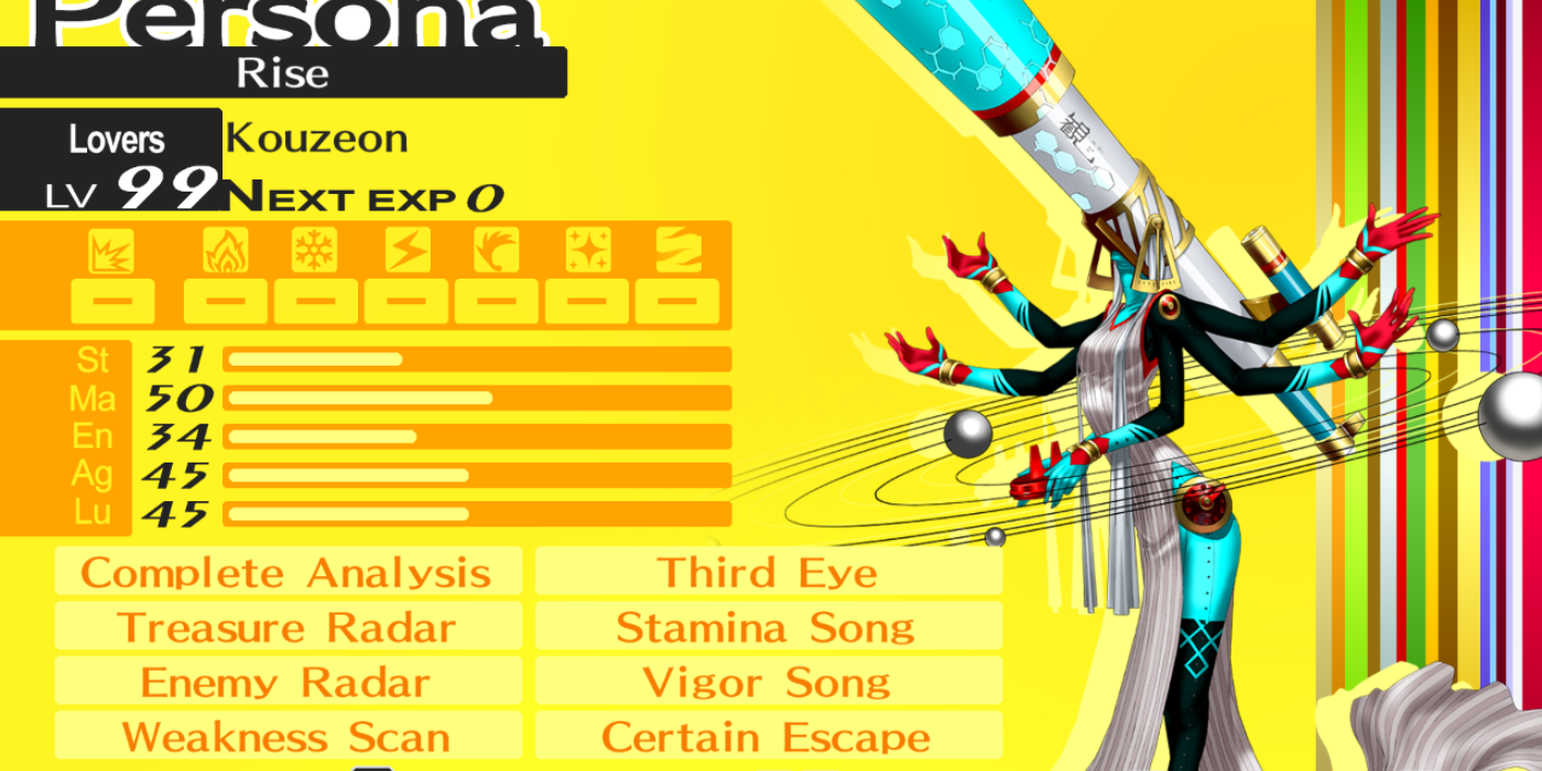 persona 4 golden ultimate persona rise