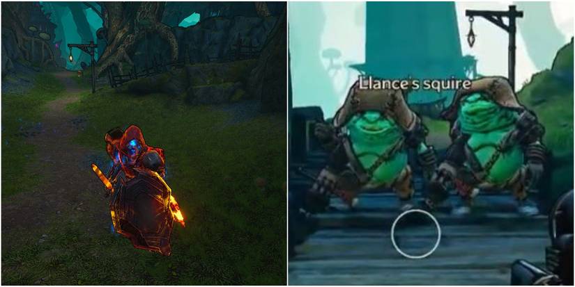 Confronting Llance and His Squires in A Knight's Toil side quest from Tiny Tina's Wonderlands.