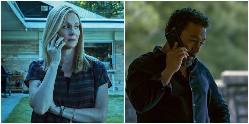 Wendy and Navarro on the phone Ozark