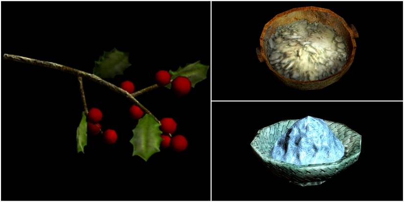 snowberries, bone meal, frost salts