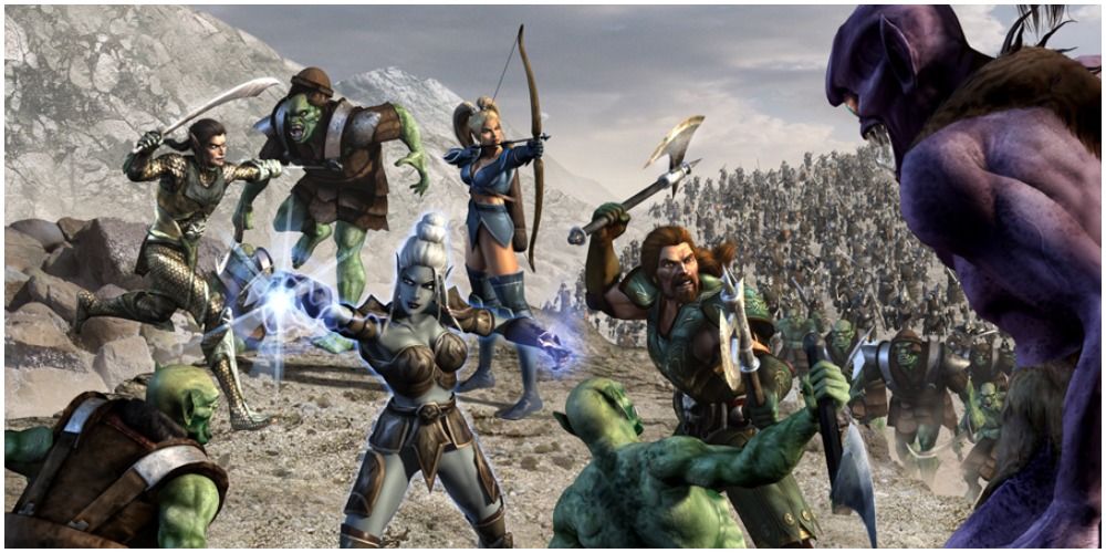 Champions of Norrath promotional art.