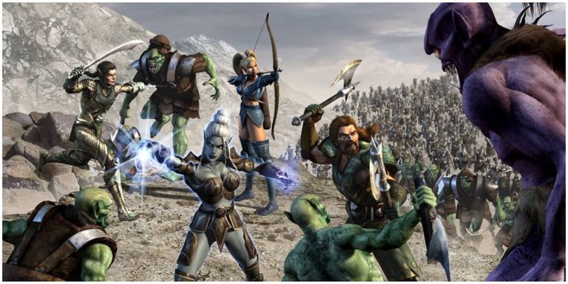 Champions of Norrath promotional art.