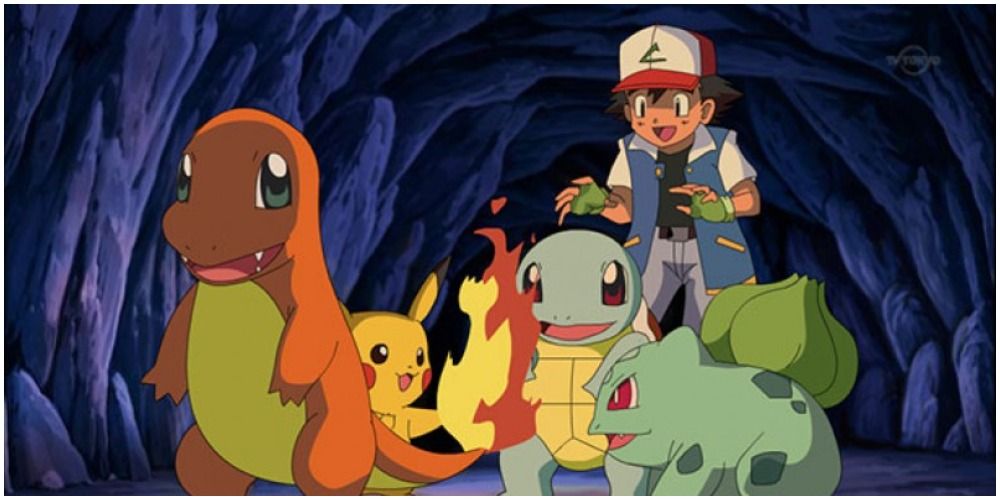 Ash in cave with this Pokemon.