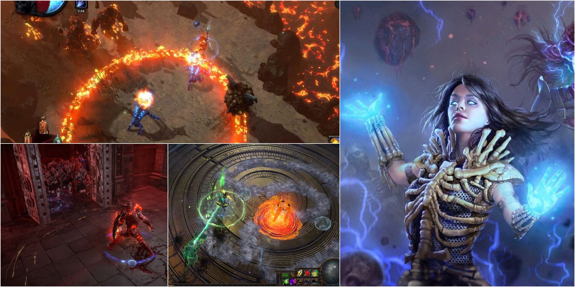 Showcase of the Different Solo Classes in Path of Exile. 
