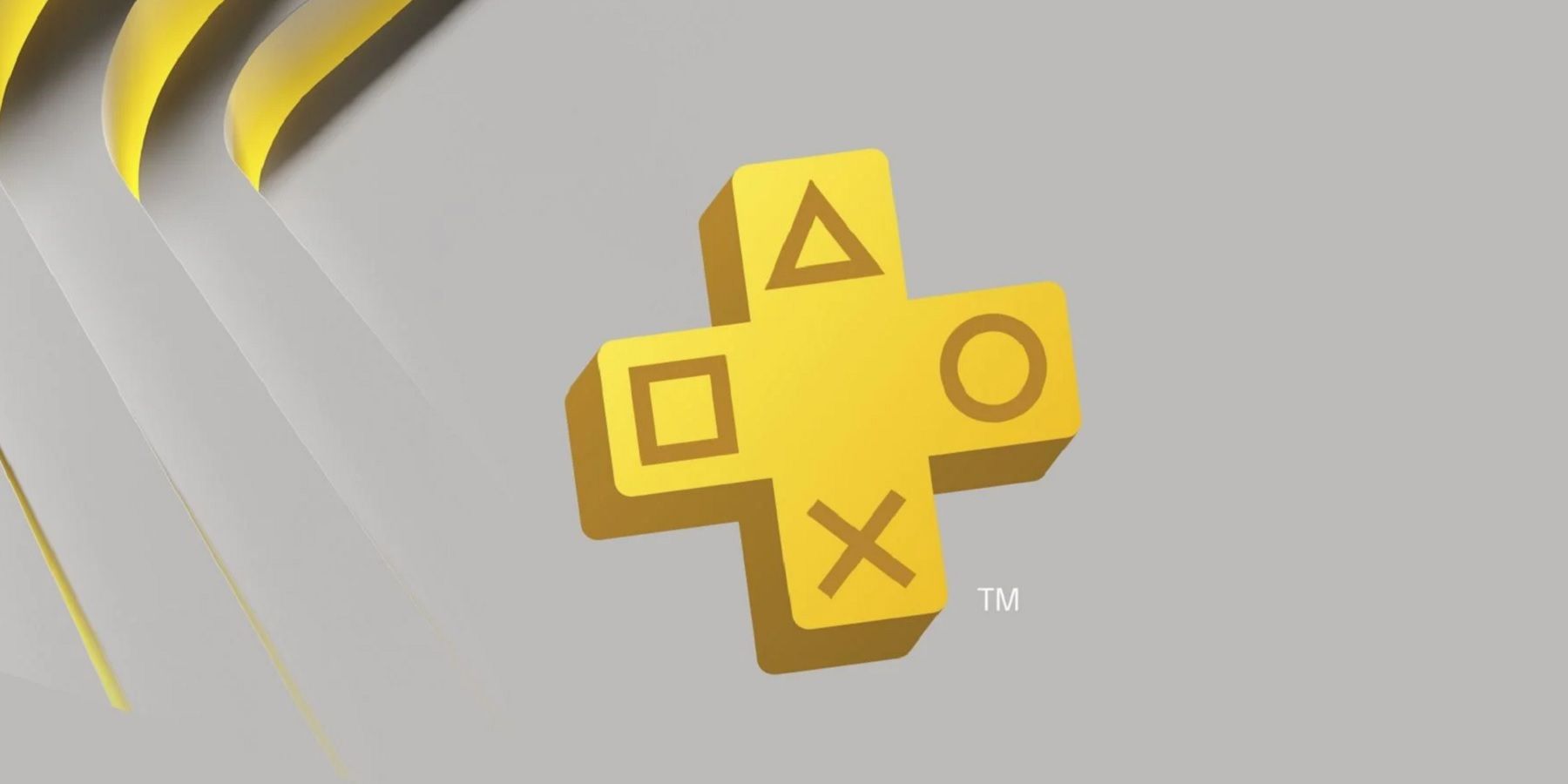 playstation plus logo grey background