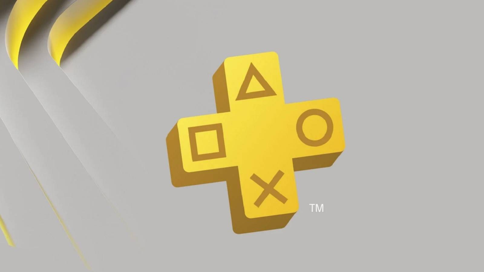 playstation plus logo grey background