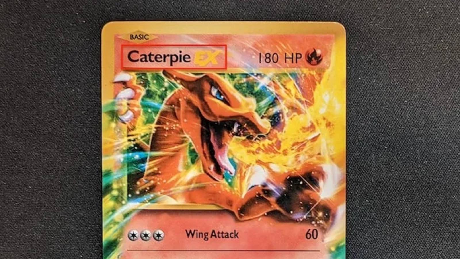 pokemon counterfeit charizard card feature