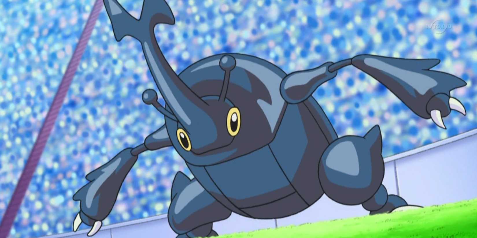 Pokémon Heracross in the arena