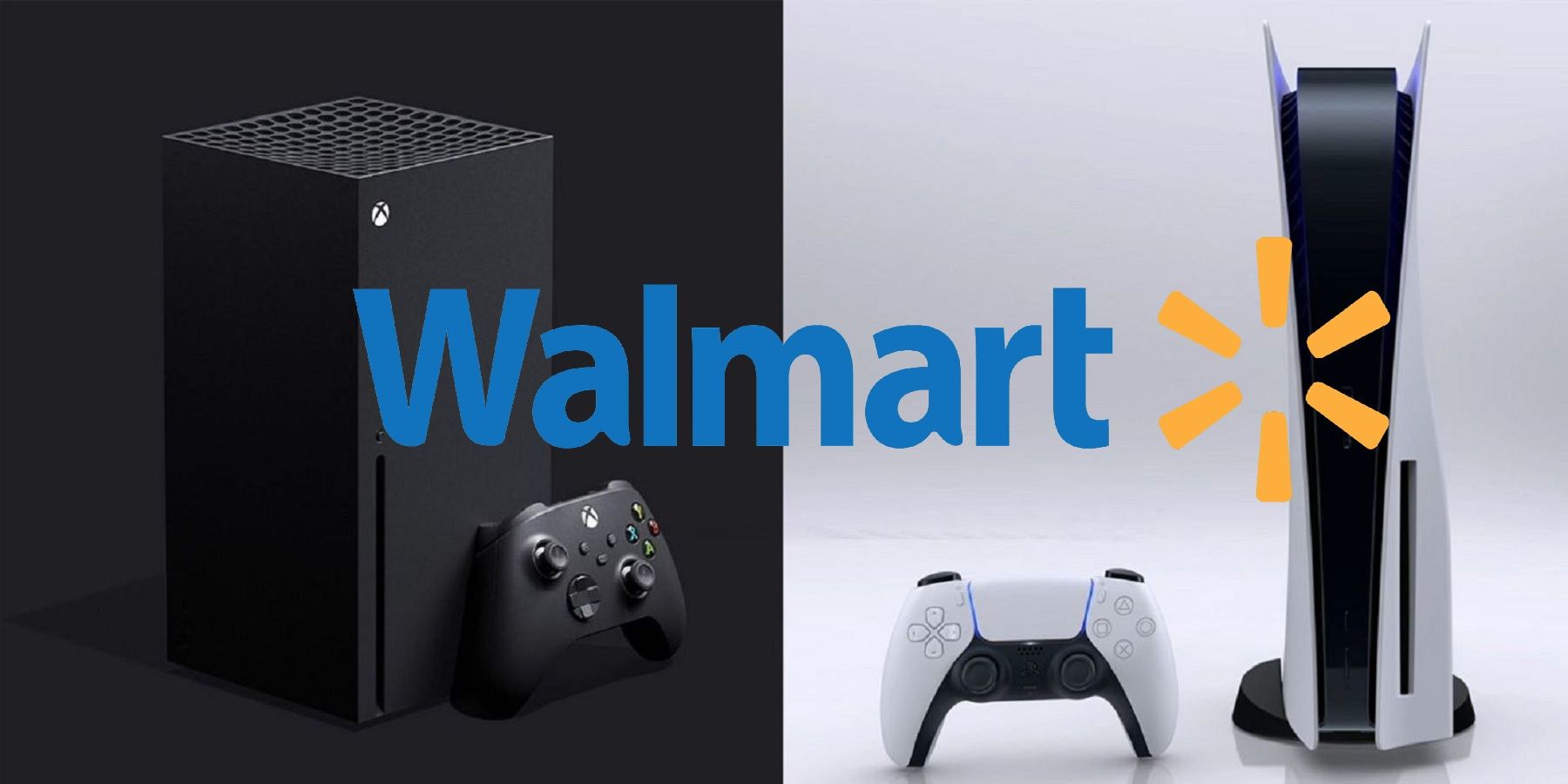 ps5 xbox series x consoles with walmart logo