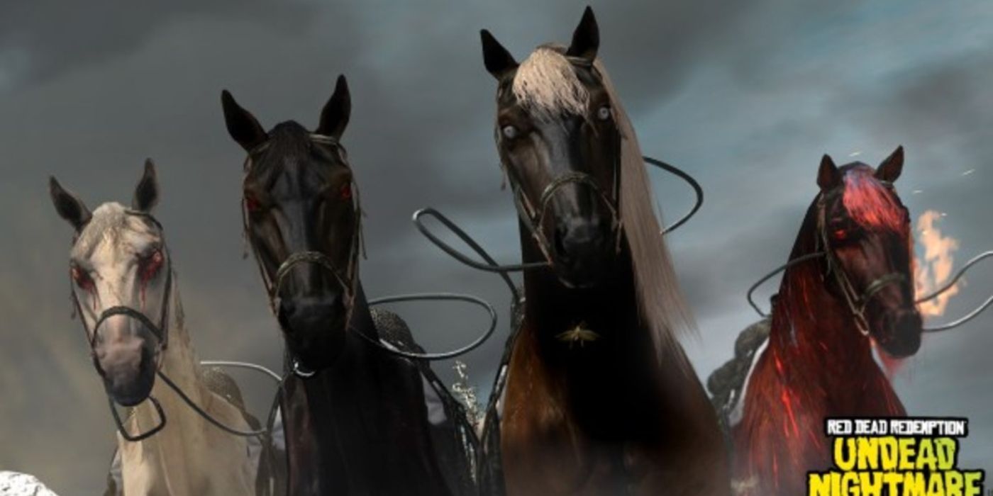 red dead redemption undead nightmare four horses of the apocalypse (1)